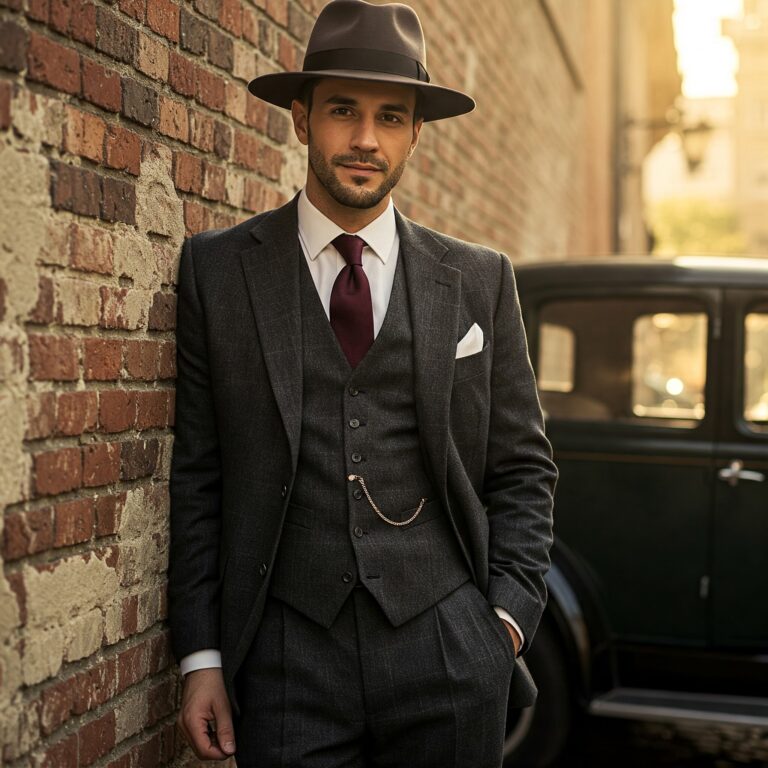 The 1920s ushered in a groundbreaking era for men's style. Following the end of World War I, society experienced sweeping cultural changes, and the world of men's suits evolved dramatically to reflect the spirit of a new, freer era. If you want to understand 1920 suit fashion, you need to look beyond the fabric and cuts — and dive into the attitude, history, and innovation that shaped them. The Key Elements of 1920s Suits 1. Silhouette and Fit In the 1920s, the silhouette of a suit became more relaxed compared to the rigid, form-fitting styles of the Victorian and Edwardian periods. Men favored suits with looser, straighter lines, allowing greater comfort and a sense of casual elegance. Trousers grew wider (sometimes referred to as "Oxford bags"), and jackets hung a little lower on the body. However, tailoring still mattered. Even in their relaxed forms, suits were structured carefully to maintain a polished, respectable look. A well-fitted jacket emphasized the shoulders and chest but offered more breathing room at the waist. 2. Fabrics and Colors The Roaring Twenties embraced a wider variety of fabrics. Men wore wool, tweed, flannel, and linen suits depending on the season and occasion. Color palettes expanded beyond sober blacks and navies; earthy browns, soft grays, rich blues, and even pastel shades came into fashion. Patterns such as herringbone, plaid, and pinstripes also gained popularity, adding texture and flair to the traditional male wardrobe. 3. Three-Piece Suits A quintessential part of 1920s suit fashion was the three-piece suit — consisting of trousers, a matching vest (or waistcoat), and a jacket. Waistcoats often featured interesting details like lapels and sometimes contrasted slightly in color or fabric with the rest of the suit, especially in more casual settings. Double-breasted jackets also started gaining traction toward the end of the decade, offering men more options for stylish sophistication. 4. Accessories: The Final Touch No 1920s suit was complete without the right accessories: Neckties: Often featuring bold Art Deco patterns. Pocket squares: Adding a splash of personality. Suspenders: Commonly worn under jackets since belts were still a new concept. Hats: Such as the fedora, homburg, and boater — nearly every man wore a hat daily. Two-tone shoes: Often worn for more casual or social events. Accessories allowed men to personalize their looks even within the bounds of formality. The Cultural Impact 1920 suit fashion wasn't just about looking good — it symbolized a break from the old-world formality and an embrace of modernity. The post-war generation wanted to celebrate life, and their clothes reflected optimism, energy, and a willingness to push boundaries. This was the era of The Great Gatsby, jazz clubs, and speakeasies. Men’s fashion aligned with the vibrant, rebellious spirit of the time. Suits were not just for work — they were for dancing, socializing, and enjoying life to its fullest. Conclusion Understanding 1920 suit fashion is about appreciating the perfect blend of tradition and innovation. It was a decade where men began to express themselves more freely through their clothing while still valuing craftsmanship and style. Today, echoes of 1920s suit fashion remain popular — a testament to the era’s lasting influence on menswear.